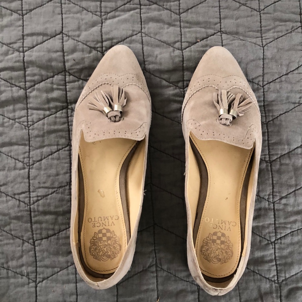 Vince Camuto suede loafers with tassel